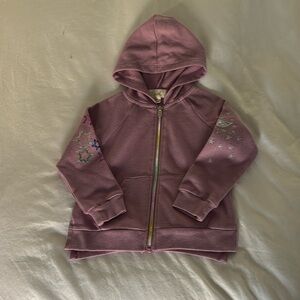 Peek Toddler Zip Up Hoodie with sequin detail